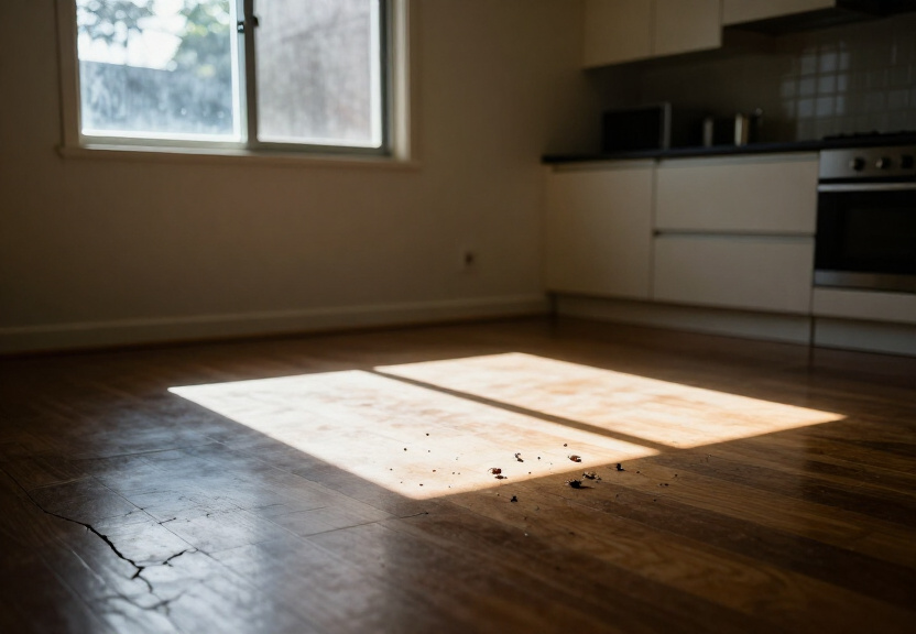 Termite damage in a Chifley home before intervention